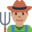 man farmer, medium skin tone